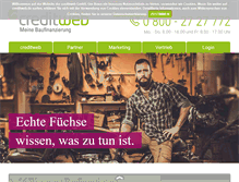 Tablet Screenshot of creditweb-professional.de